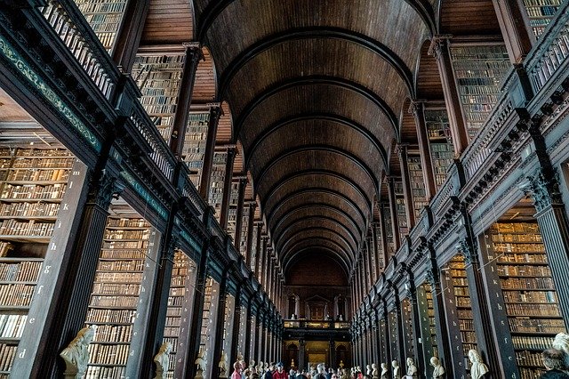 Sales library hallway